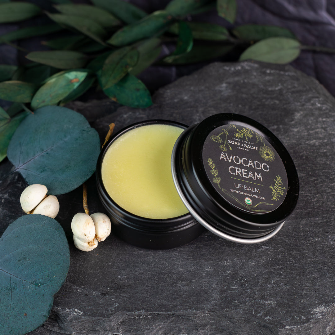 Bálsamo labial: Crema de aguacate y lavanda