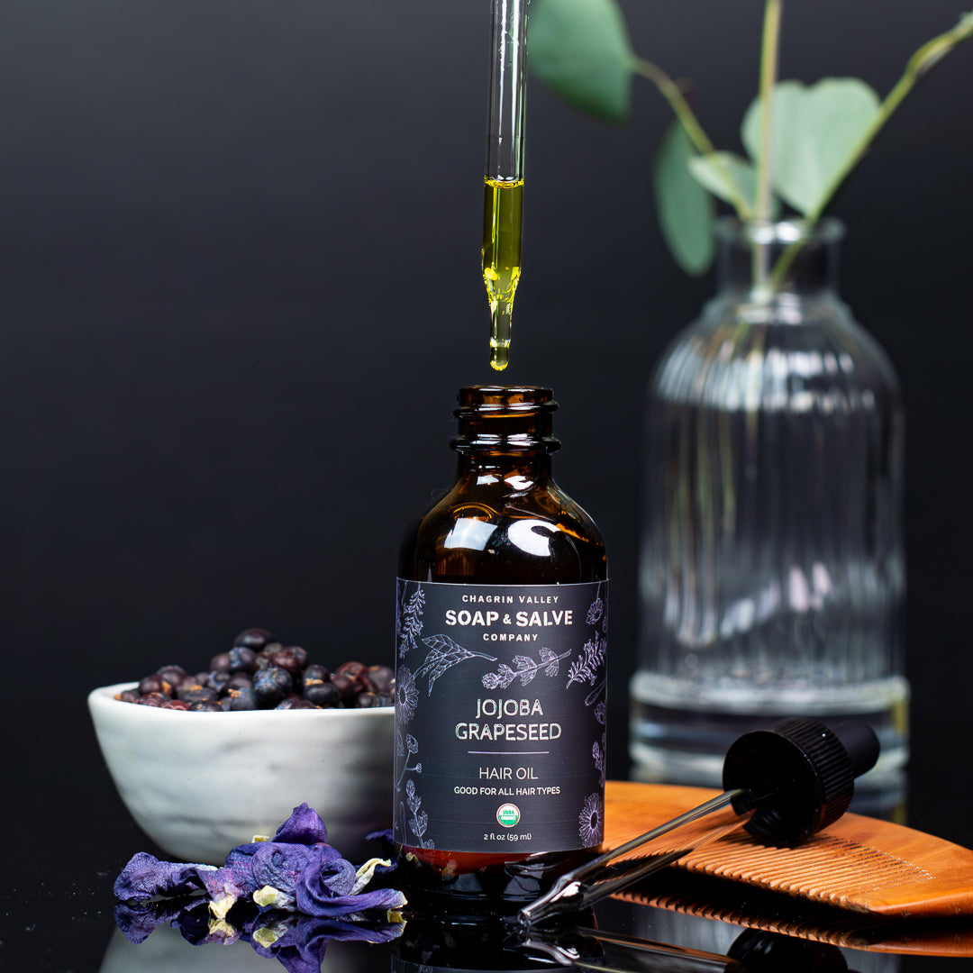 Aceite para el cabello: Jojoba y semilla de uva