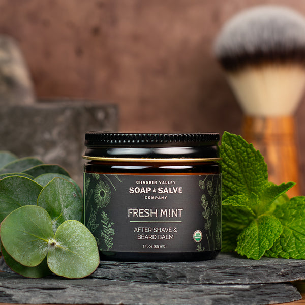 Bálsamo para después del afeitado y barba: Menta fresca