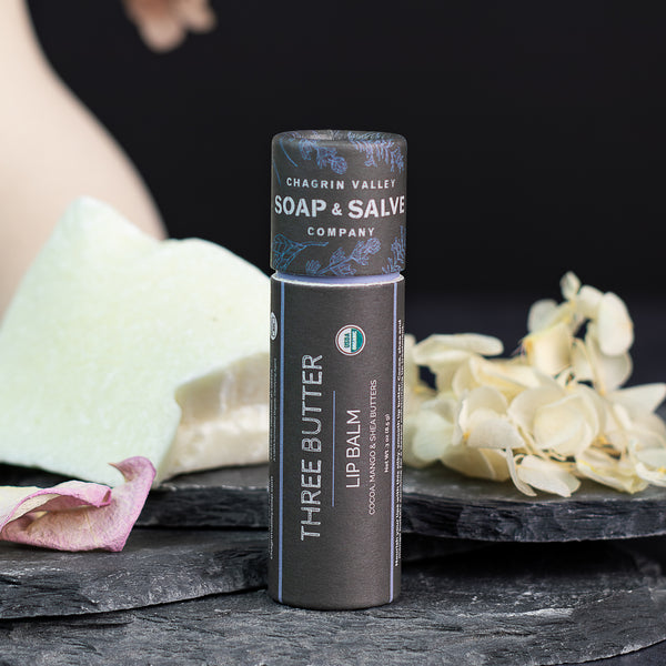 Lippenbalsam: Drei Butterstifte