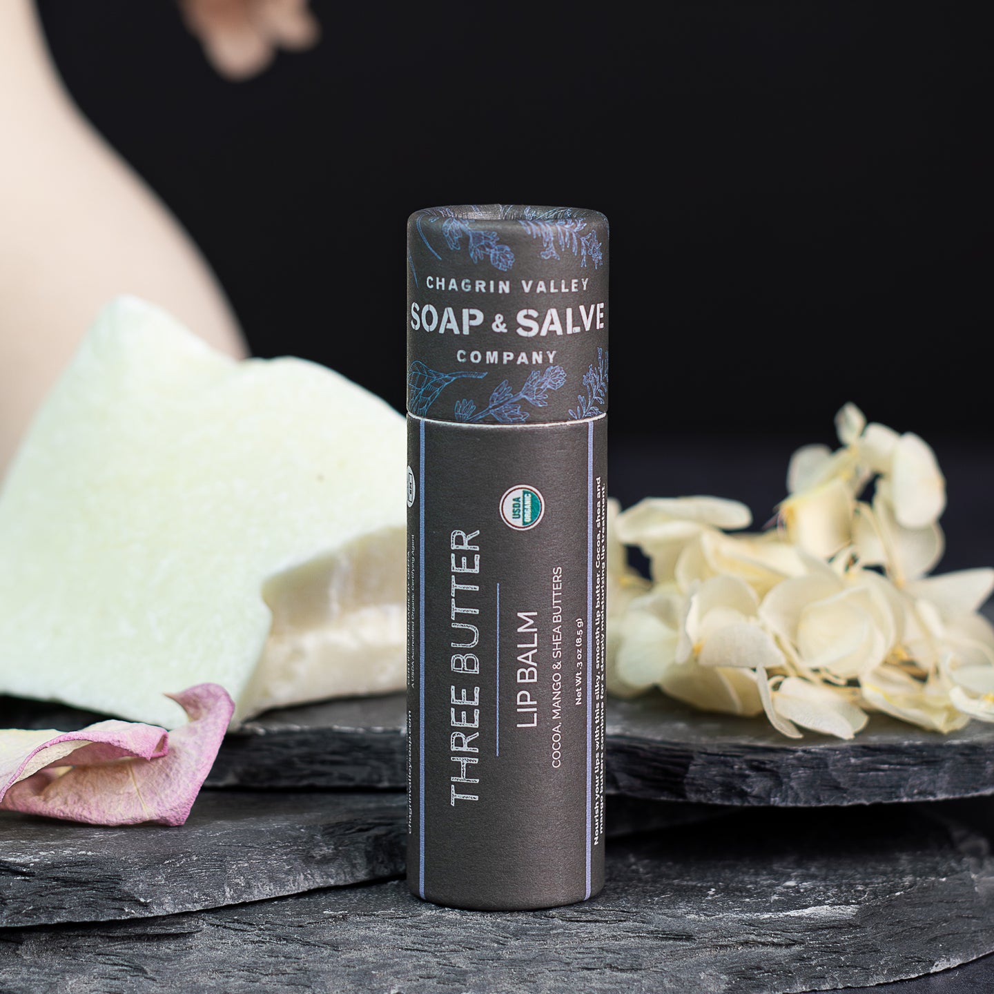 Lippenbalsam: Drei Butterstifte