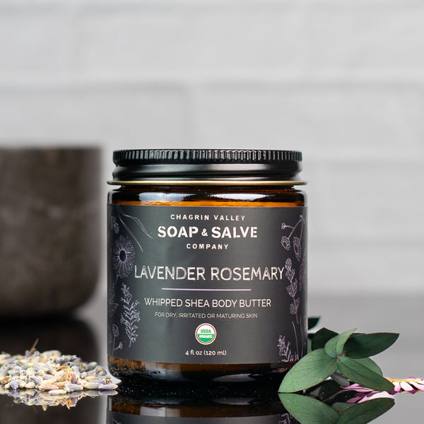 Geschlagene Sheabutter: Lavendel-Rosmarin