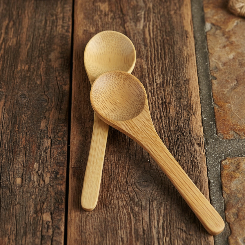 Bamboo Spoon Accessory for Skincare