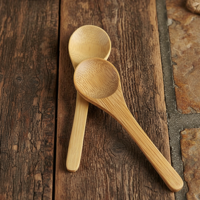 Bamboo Spoon Accessory for Skincare